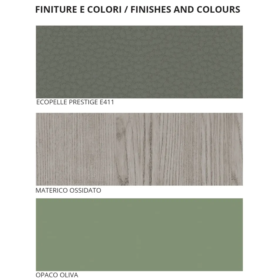 Dormitor cu 5 elemente moderne Made in Italy De înaltă calitate - Rieti Viadurini