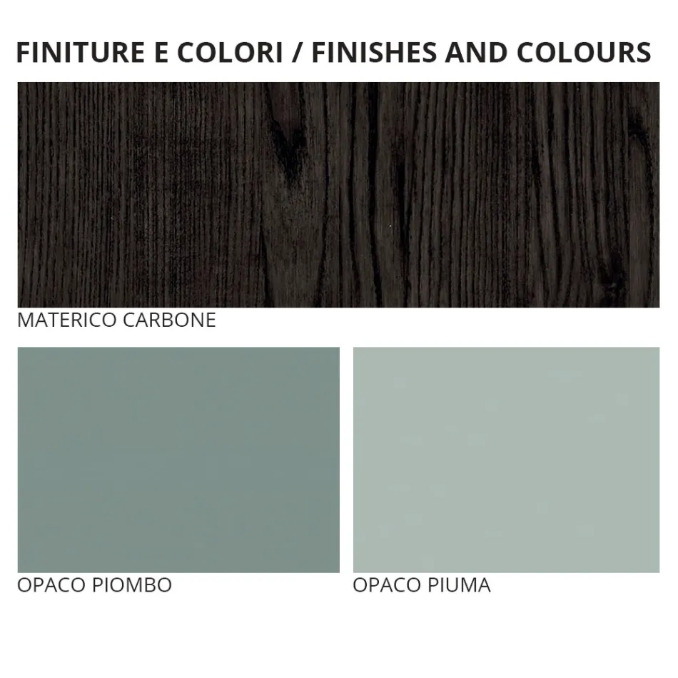 Mobilier pentru dormitor cu 7 elemente Made in Italy - Ruby Viadurini