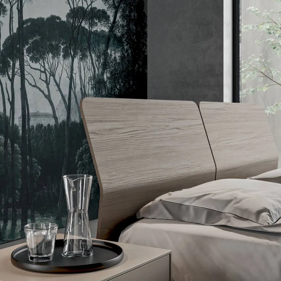 Dormitor complet cu 4 elemente Made in Italy de înaltă calitate - Odema Viadurini