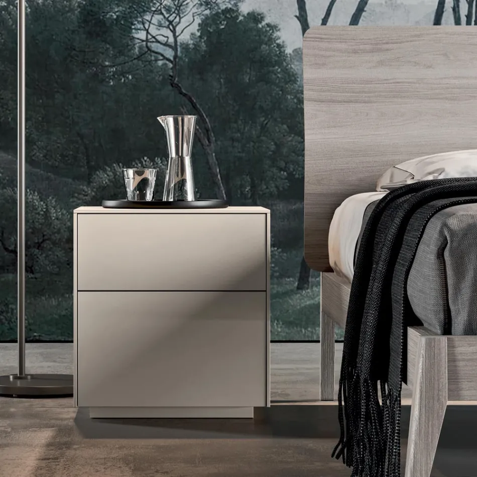 Dormitor complet cu 4 elemente Made in Italy de înaltă calitate - Odema Viadurini