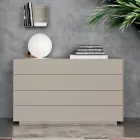 Dormitor complet cu 4 elemente Made in Italy de înaltă calitate - Odema Viadurini