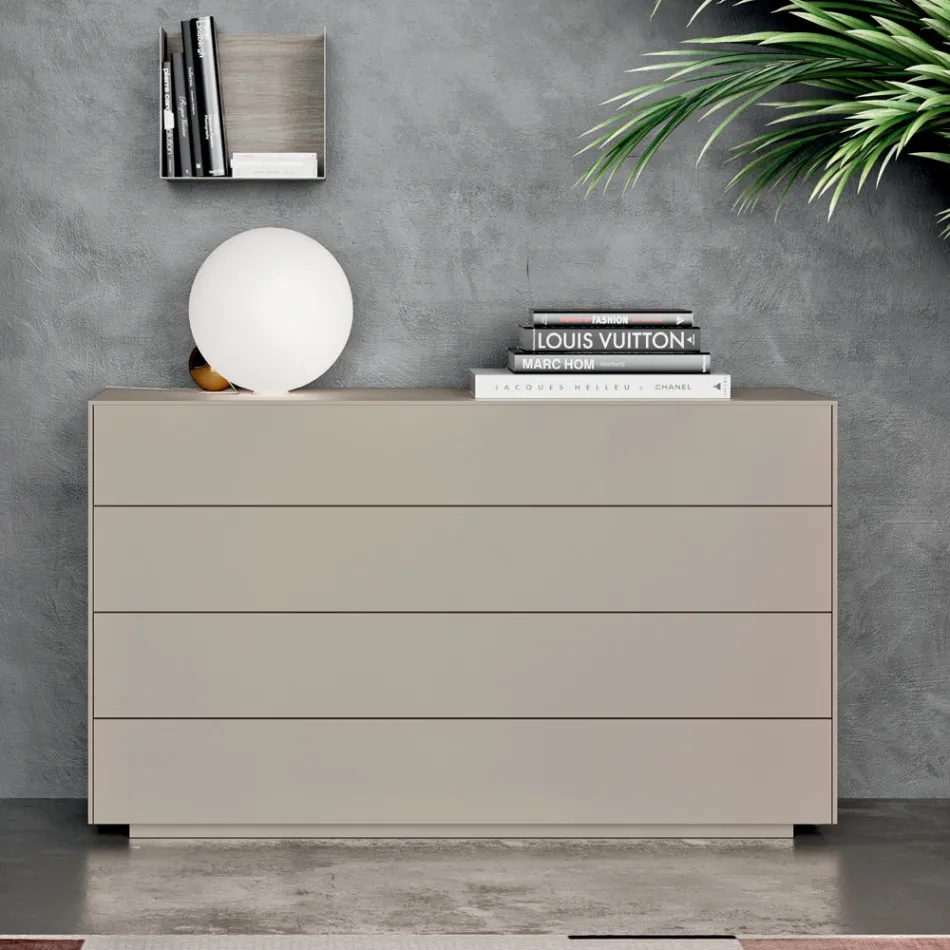 Dormitor complet cu 4 elemente Made in Italy de înaltă calitate - Odema Viadurini