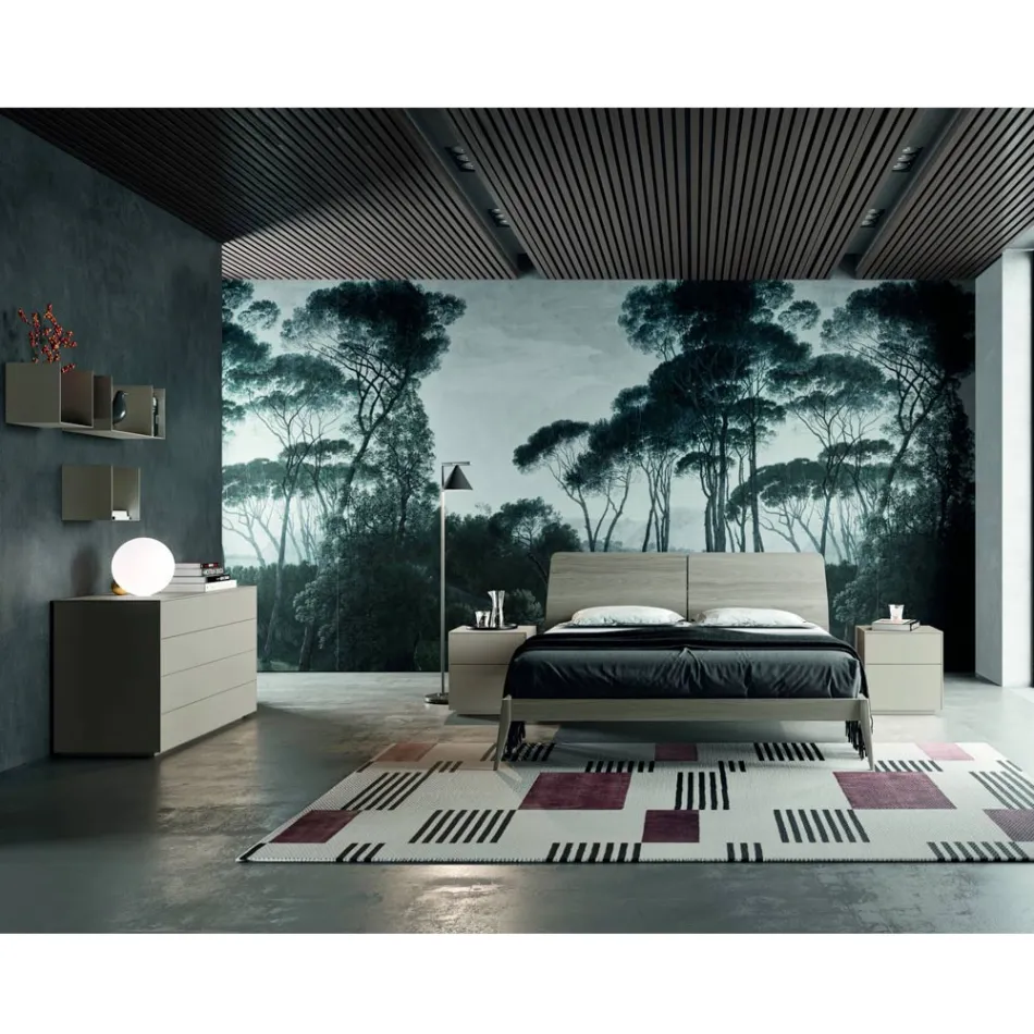 Dormitor complet cu 4 elemente Made in Italy de înaltă calitate - Odema Viadurini