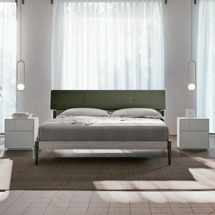 Dormitor complet cu 4 elemente moderne Made in Italy Precious - Verminia Viadurini