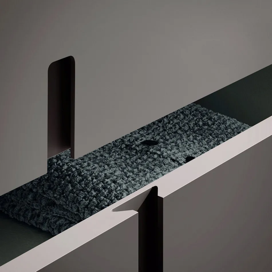 Dormitor complet cu 5 elemente în stil modern Made in Italy - Savanna Viadurini