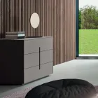 Dormitor complet cu 5 elemente în stil modern Made in Italy - Savanna Viadurini