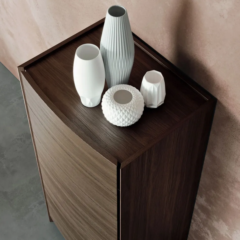 Dormitor dublu cu 4 elemente Made in Italy Luxury - Gamma Viadurini