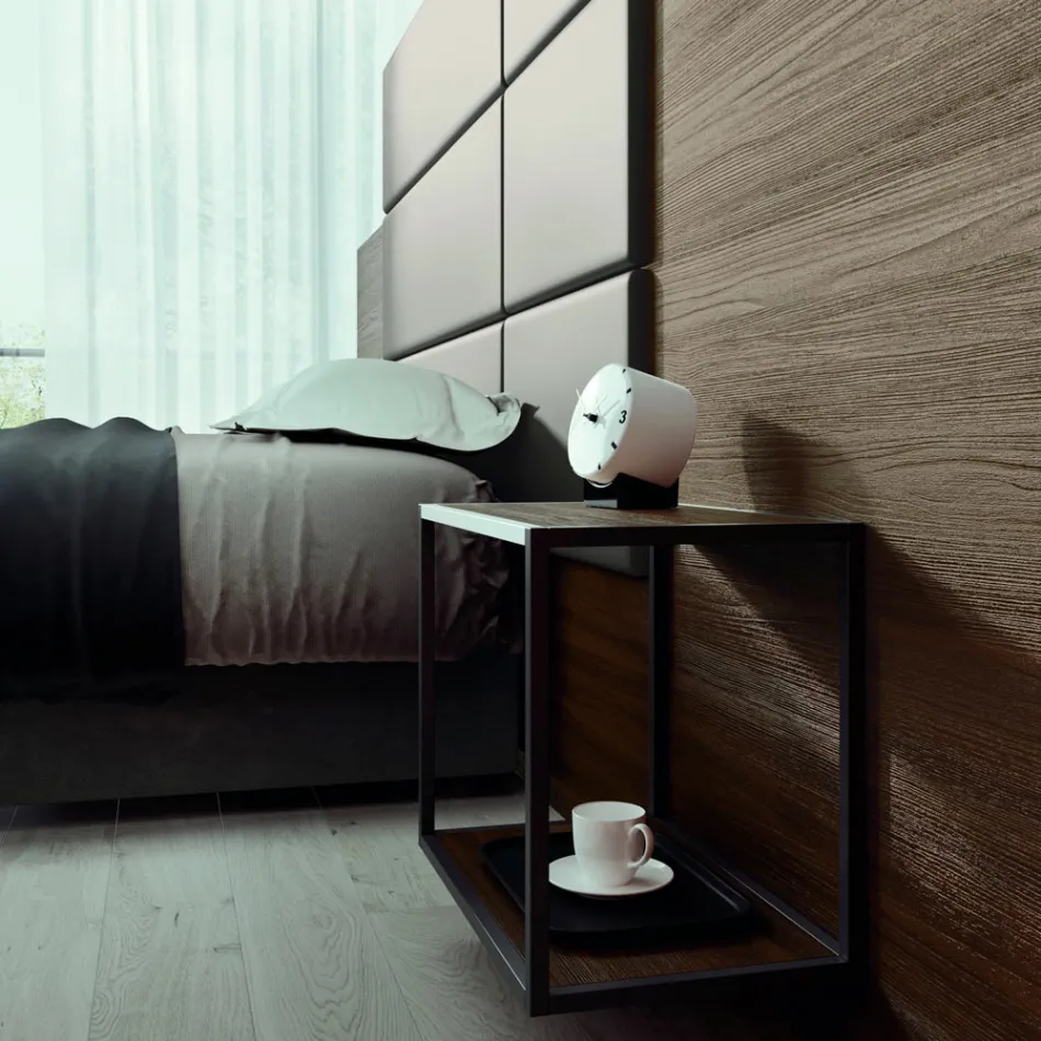 Dormitor dublu cu 5 elemente de lux Made in Italy - Smarald Viadurini