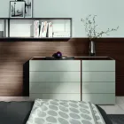 Dormitor dublu cu 5 elemente de lux Made in Italy - Smarald Viadurini