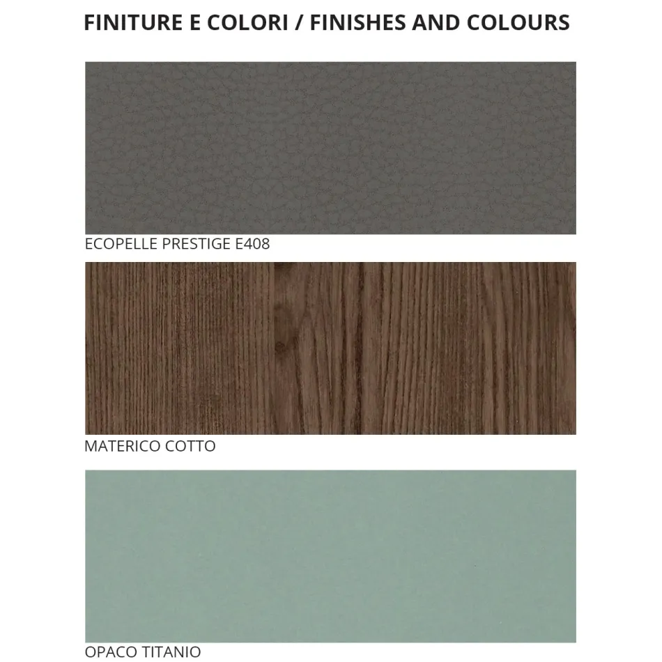 Dormitor dublu cu 5 elemente de lux Made in Italy - Smarald Viadurini