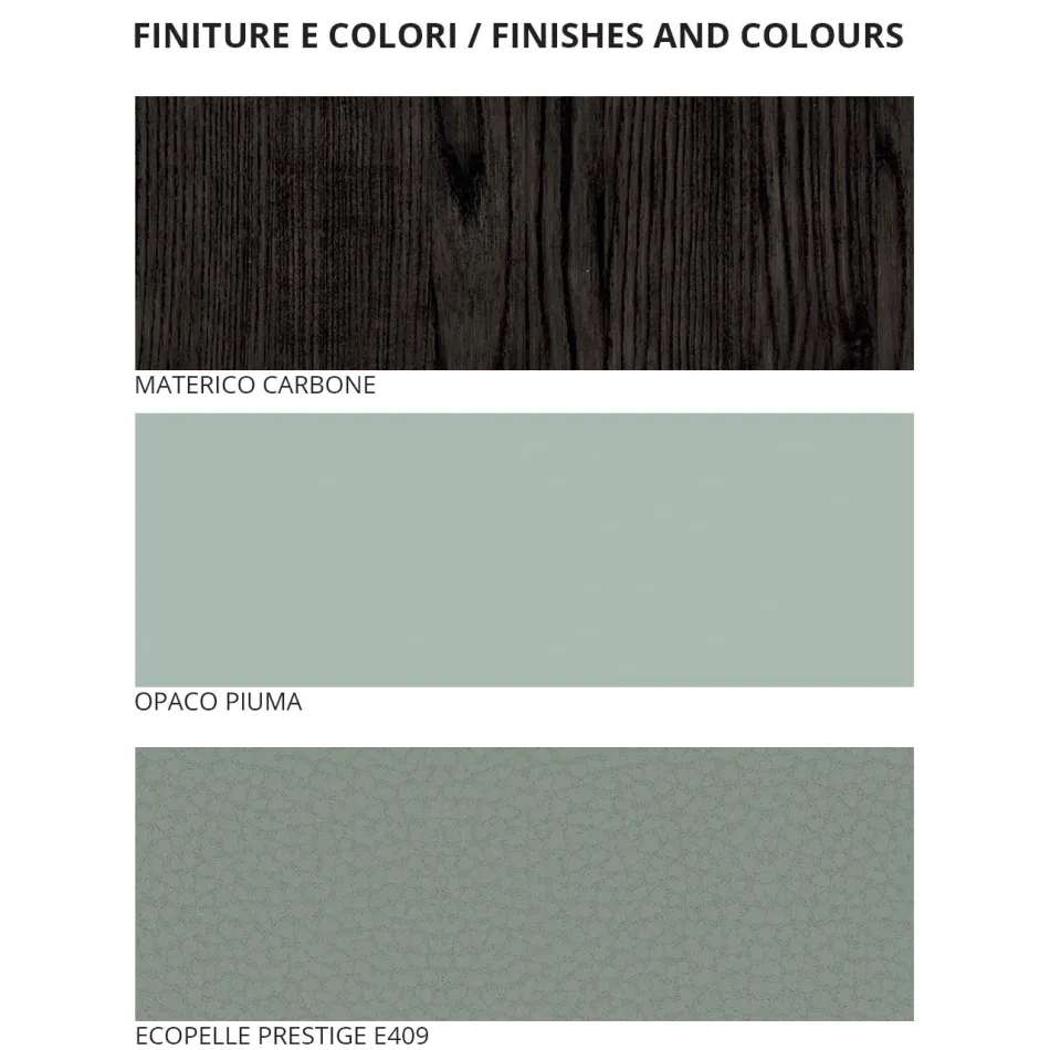 Dormitor dublu cu 5 elemente Stil modern Made in Italy - Octavia Viadurini