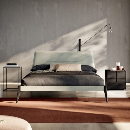 Dormitor dublu cu 5 elemente Stil modern Made in Italy - Octavia Viadurini