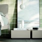 Dormitor modern cu 5 elemente în stil modern Made in Italy - Melodia Viadurini