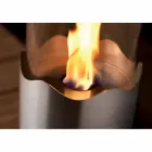 Semineu bioetanolului din oțel inoxidabil și masă de sticlă Leon, realizate în Italia Viadurini