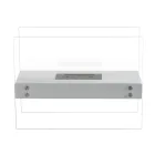 Semineu de podea cu bioetanol din metal alb si sticla securizata - Timon Viadurini