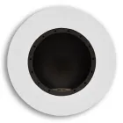 Șemineu rotund de perete cu bioetanol din oțel vopsit - Trenton Viadurini