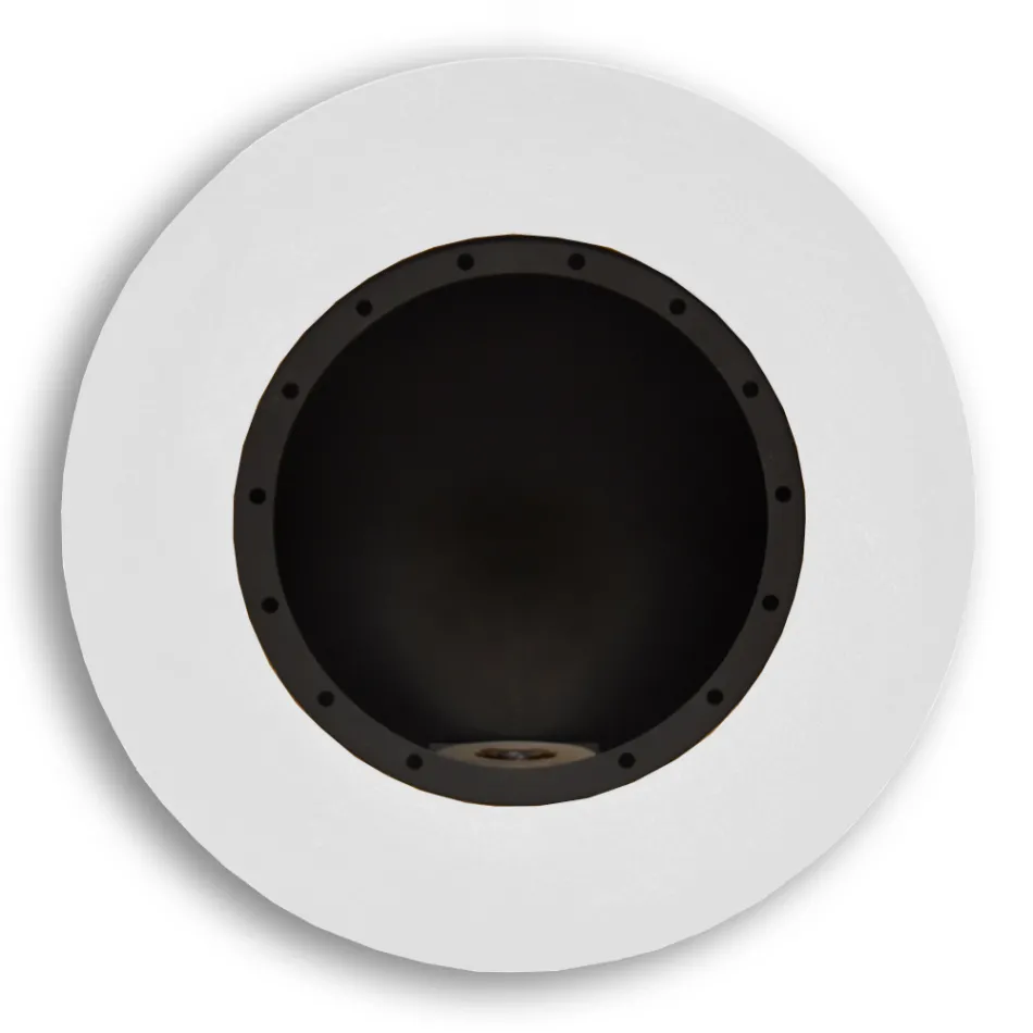 Șemineu rotund de perete cu bioetanol din oțel vopsit - Trenton Viadurini