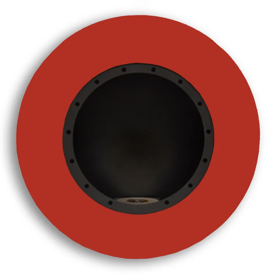 Șemineu rotund de perete cu bioetanol din oțel vopsit - Trenton Viadurini