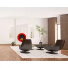 Șemineu rotund de perete cu bioetanol din oțel vopsit - Trenton Viadurini