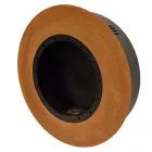 Șemineu rotund de perete cu bioetanol din oțel vopsit - Trenton Viadurini