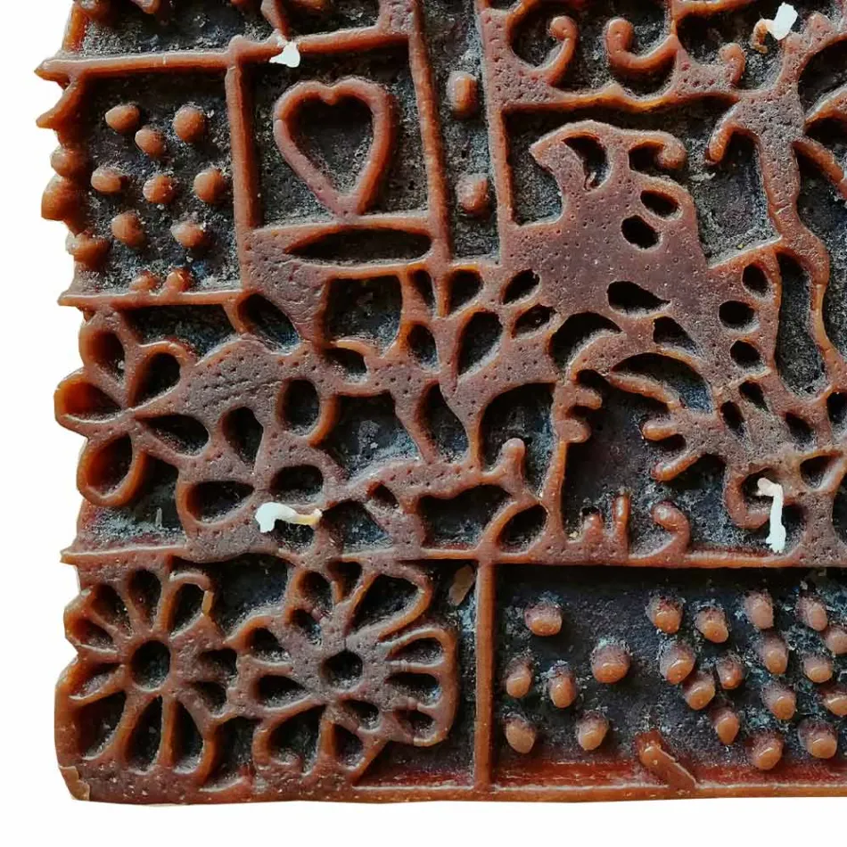 Lumanare artizanala cu 4 fitiluri in ceara parfumata Made in Italy - Tacna Viadurini