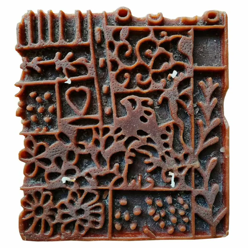 Lumanare artizanala cu 4 fitiluri in ceara parfumata Made in Italy - Tacna Viadurini