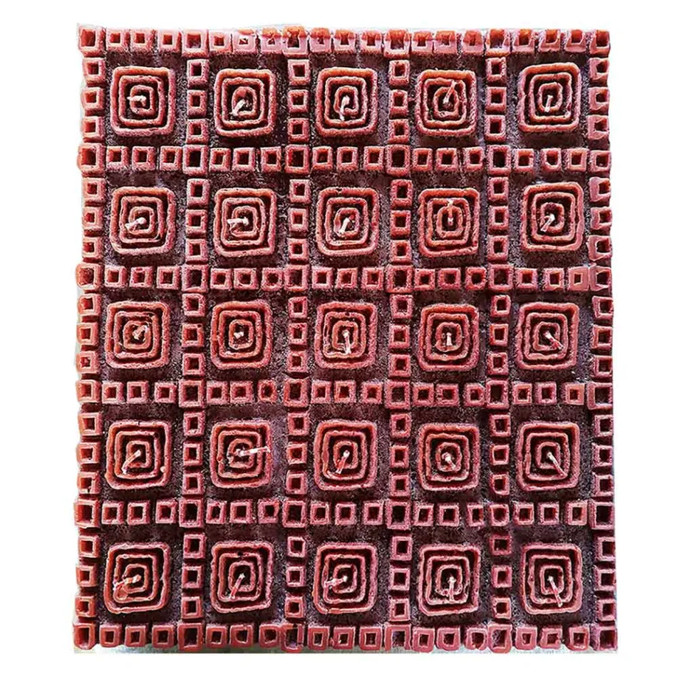 Lumanare parfumata de ceara maro cu 25 fitil Made in Italy - Piura Viadurini