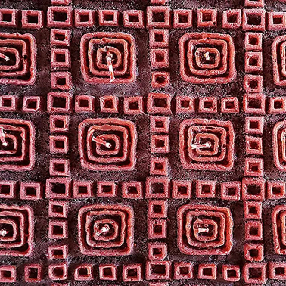 Lumanare parfumata de ceara maro cu 25 fitil Made in Italy - Piura Viadurini