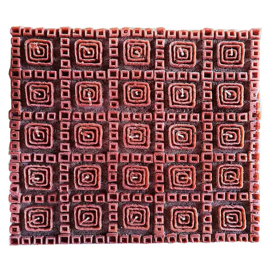 Lumanare parfumata de ceara maro cu 25 fitil Made in Italy - Piura Viadurini