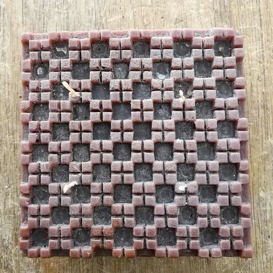 Lumanare de ceara cu parfum de scortisoara cu 4 fitil Made in Italy - Yuma Viadurini