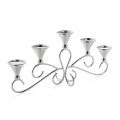 5 candelabre armate în metal argintiu Design elegant de lux - Peleo