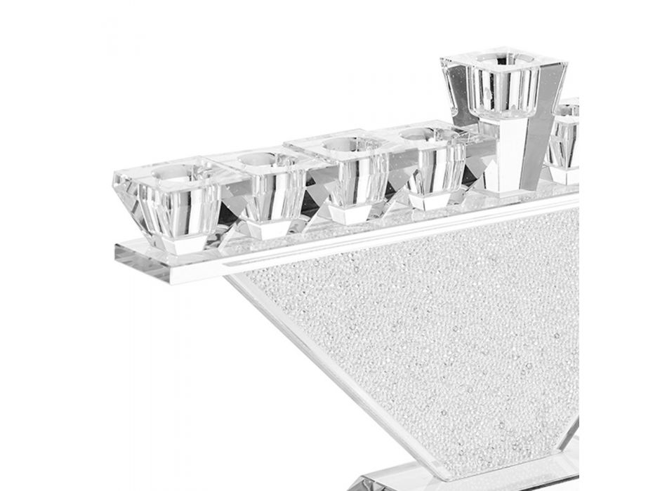 Candelabre cu design italian de lux 9 Flame Crystal - Wanni Viadurini