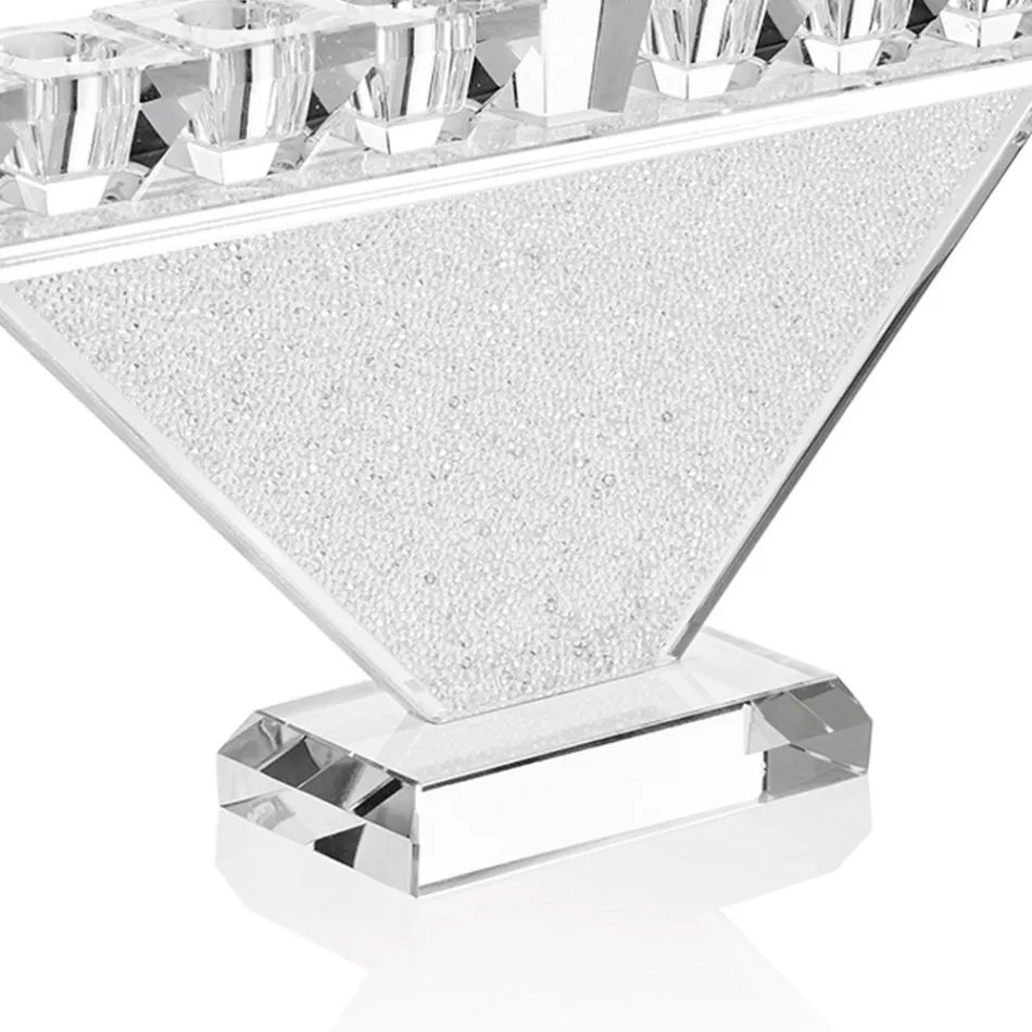 Candelabre cu design italian de lux 9 Flame Crystal - Wanni Viadurini