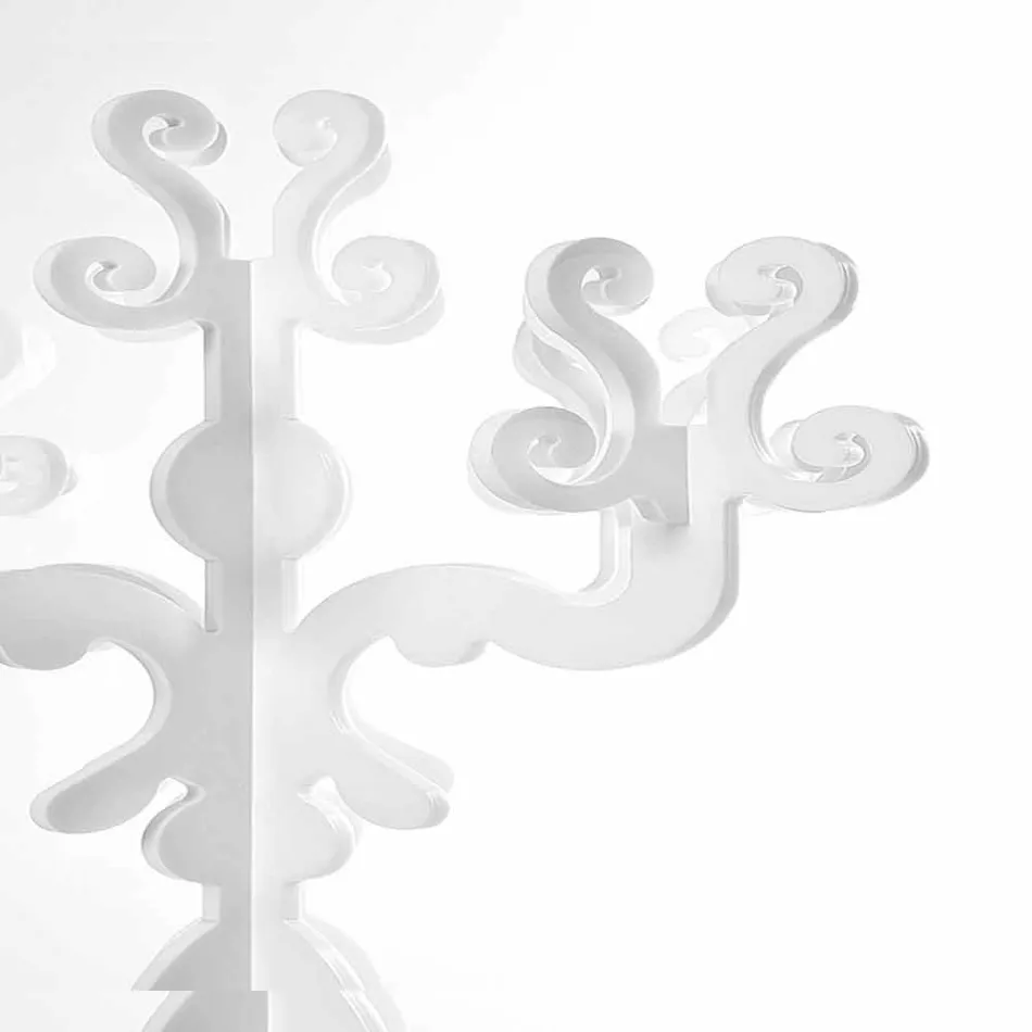 Inalt design de candelabre renaissance, 5 brate in plexiglas Aragon Viadurini