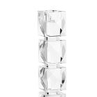 Sfeșnic de cristal cu design geometric de lux Made in Italy - Engarda Viadurini