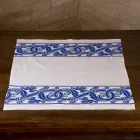 Pânză de lenjerie artizanală italiană cu design imprimat manual - mărci comerciale Viadurini