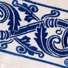 Pânză de lenjerie artizanală italiană cu design imprimat manual - mărci comerciale Viadurini