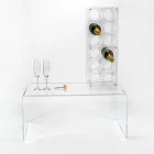 Suport pentru sticle din plexiglas transparent Made in Italy - Wines Viadurini