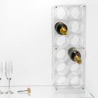 Suport pentru sticle din plexiglas transparent Made in Italy - Wines Viadurini