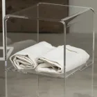 Coloana Troler din Cristal Acrilic Transparent 1 sau 3 Rafturi - Minervo Viadurini