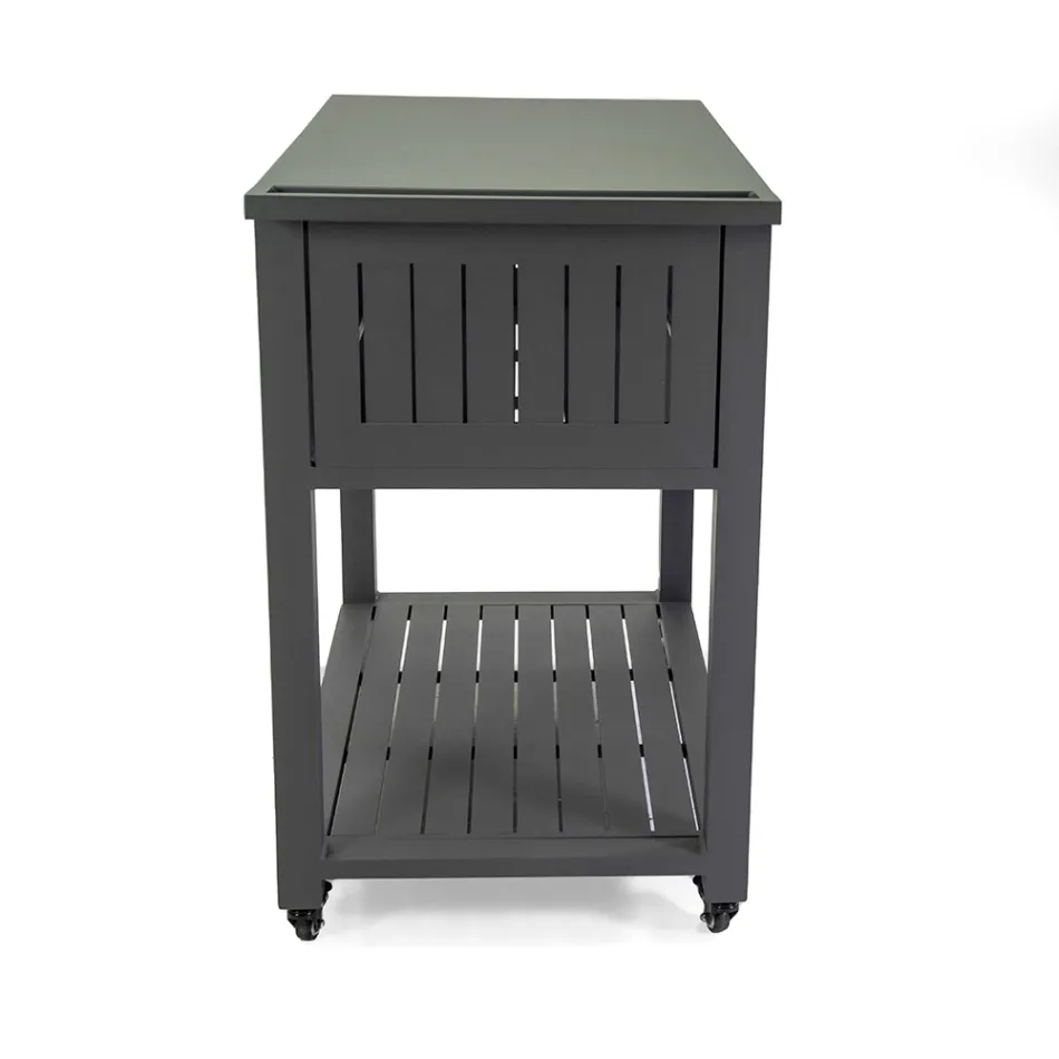 Cărucior de exterior din aluminiu vopsit cu diferite finisaje - Hotel Viadurini