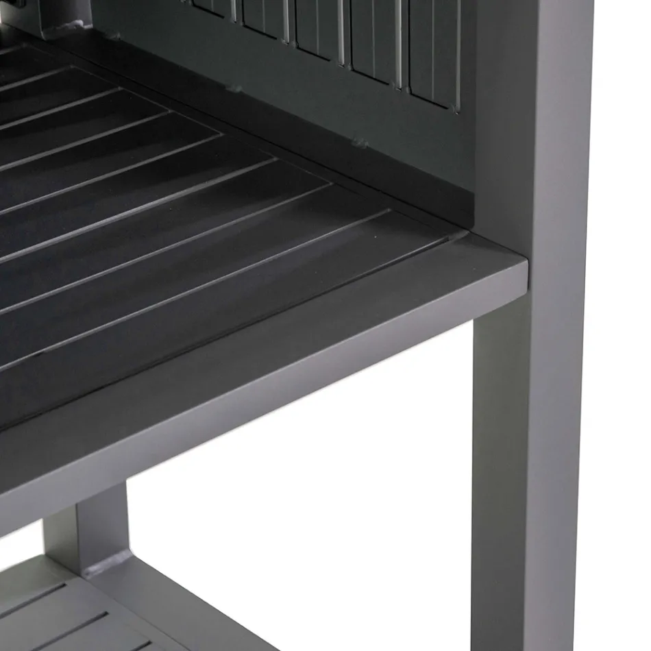 Cărucior de exterior din aluminiu vopsit cu diferite finisaje - Hotel Viadurini