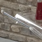 Carucior pliabil in Cristal Acrilic Transparent 2 Tavi - Aristocles Viadurini