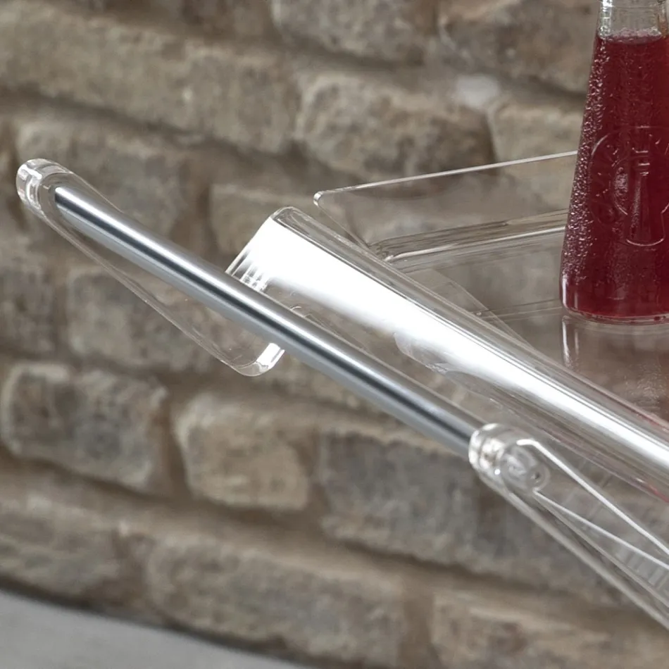 Carucior pliabil in Cristal Acrilic Transparent 2 Tavi - Aristocles Viadurini