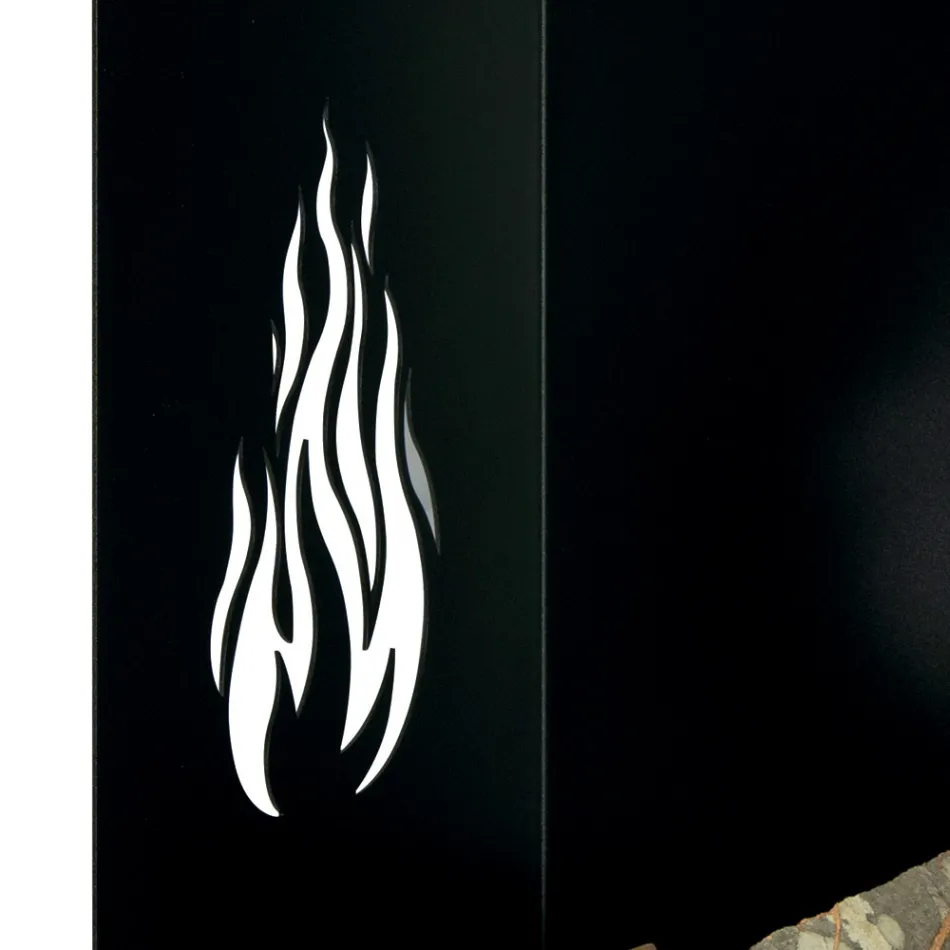 Cărucior din lemn cu sertar și roți Made in Italy - Alpaca Viadurini