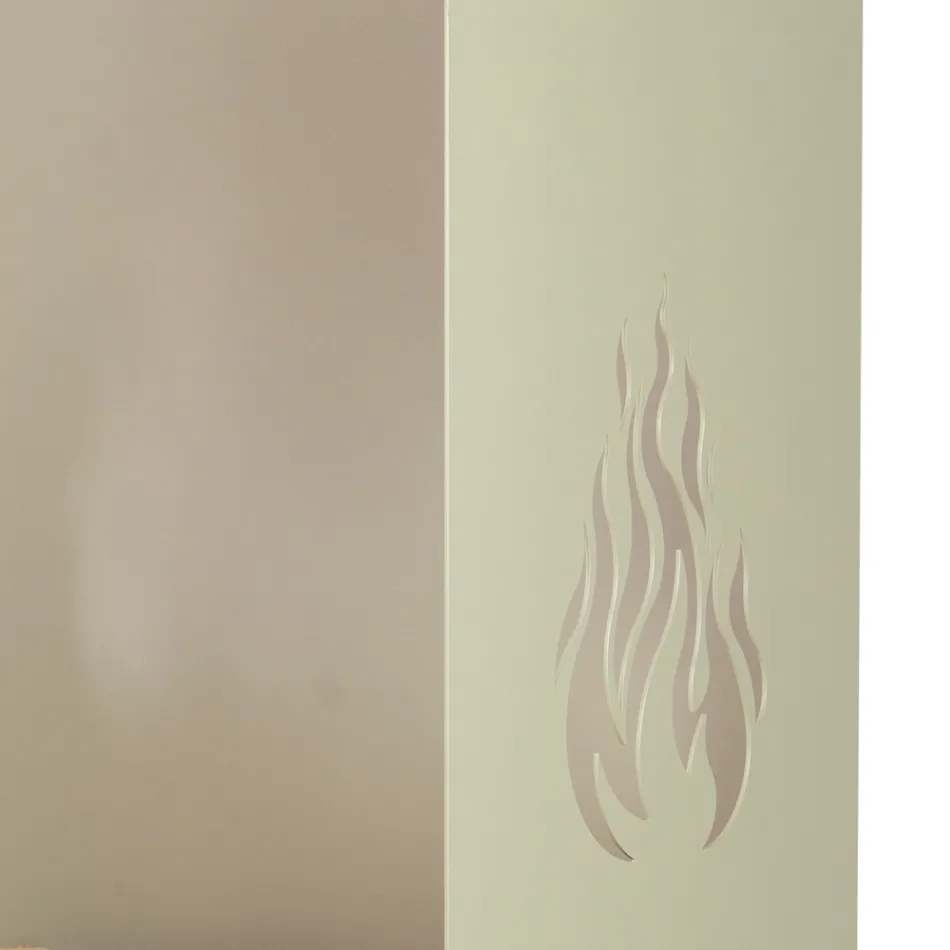 Cărucior din lemn cu sertar și roți Made in Italy - Alpaca Viadurini