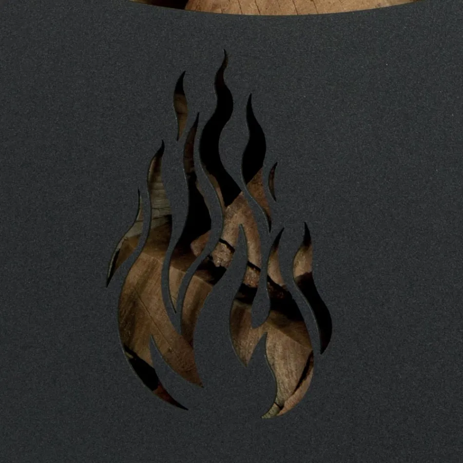 Carucior metalic lemn cu raft si 4 roti Made in Italy - Geco Viadurini