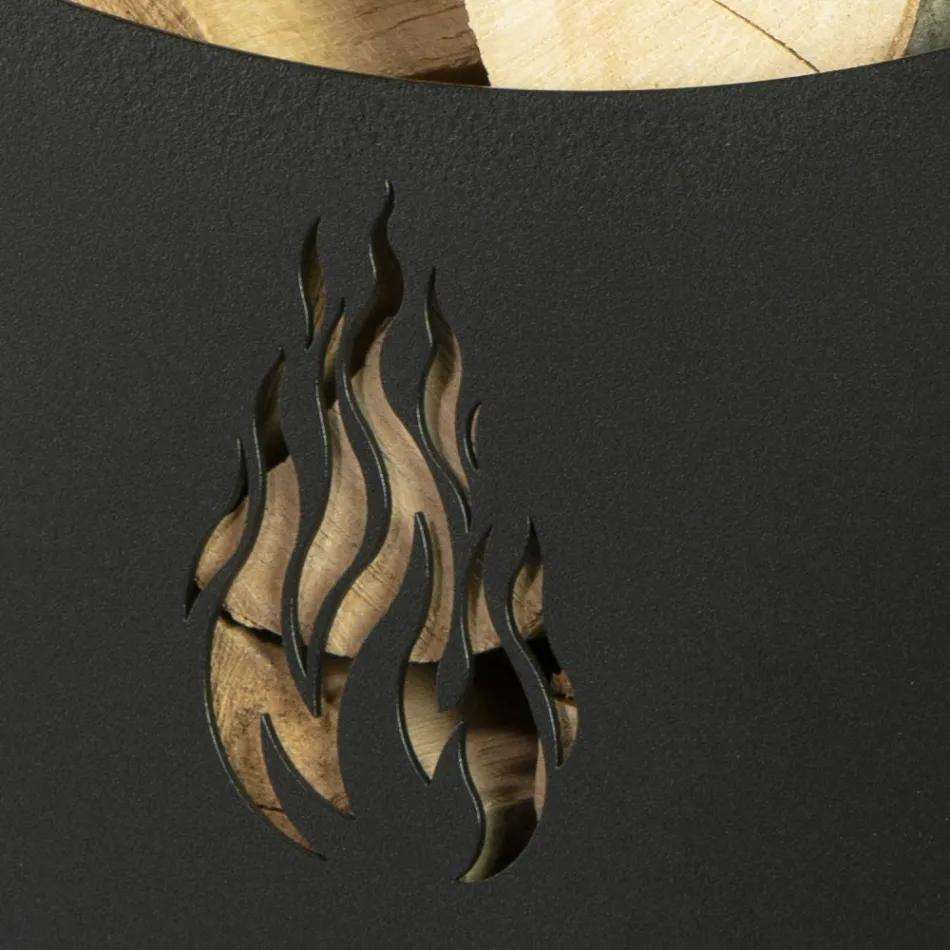 Carucior din lemn metalic cu 4 roti Made in Italy - Coccinella Viadurini