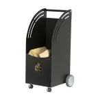 Carucior din lemn metalic cu 4 roti Made in Italy - Coccinella Viadurini