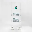 Carucior de depozitare bucatarie din plexiglas Made in Italy - Ercolano Viadurini